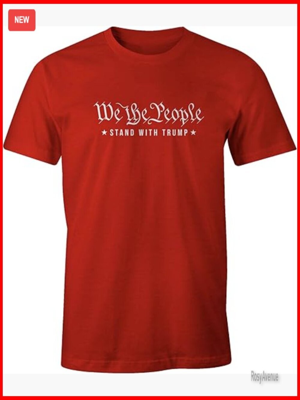 Men's Trump 47 T-Shirt US Constitution GOP Cotton Tee Political
